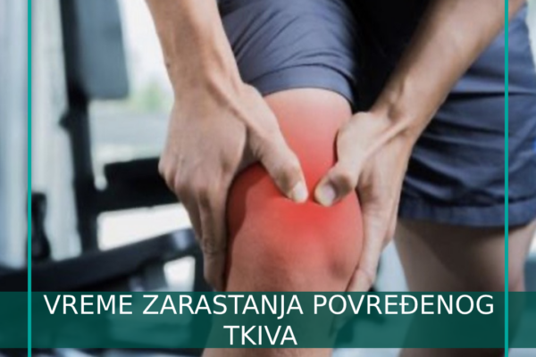 Vreme potrebno za zarastanje posle povrede u zavisnosti od vrste tkiva